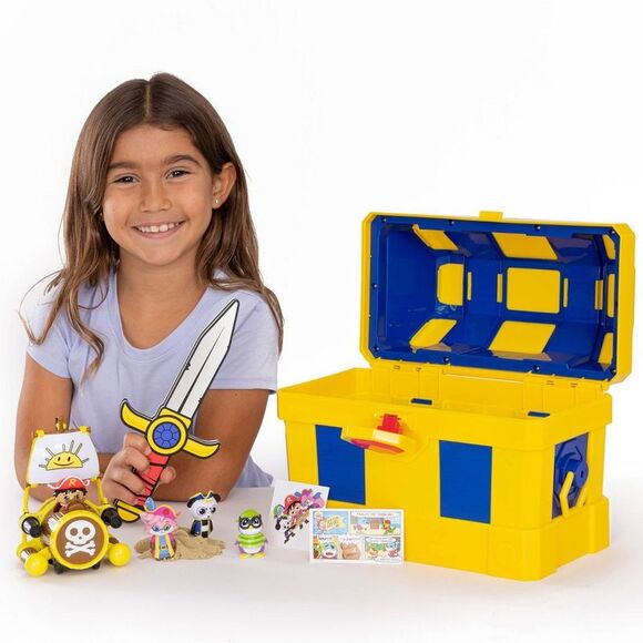 Open Box - Ryan's World -  Micro Chest 4 Figures Vehi Yellow - Picture 3 of 6